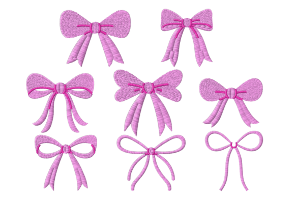 Beautiful Bow Embroidery Design Bundle