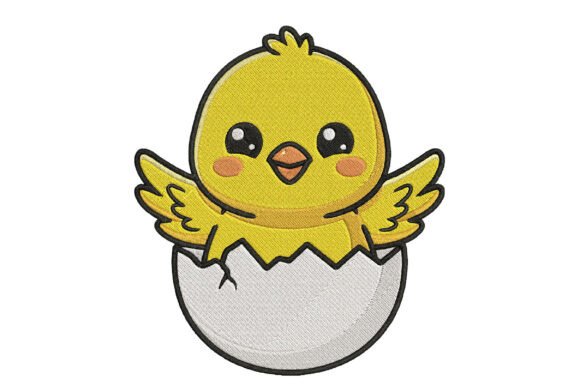 Hatching Chick Embroidery Design