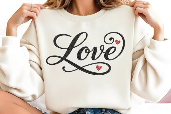 Love Art Word Embroidery