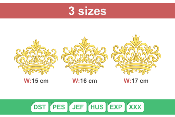 Royal Crown Machine Embroidery