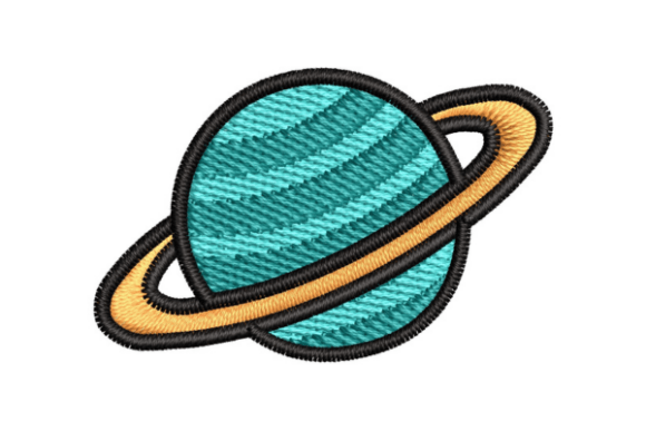 Saturn Machine Embroidery Design
