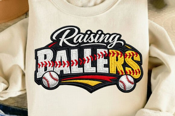 Sports Mom Baseball Softball Embroidery